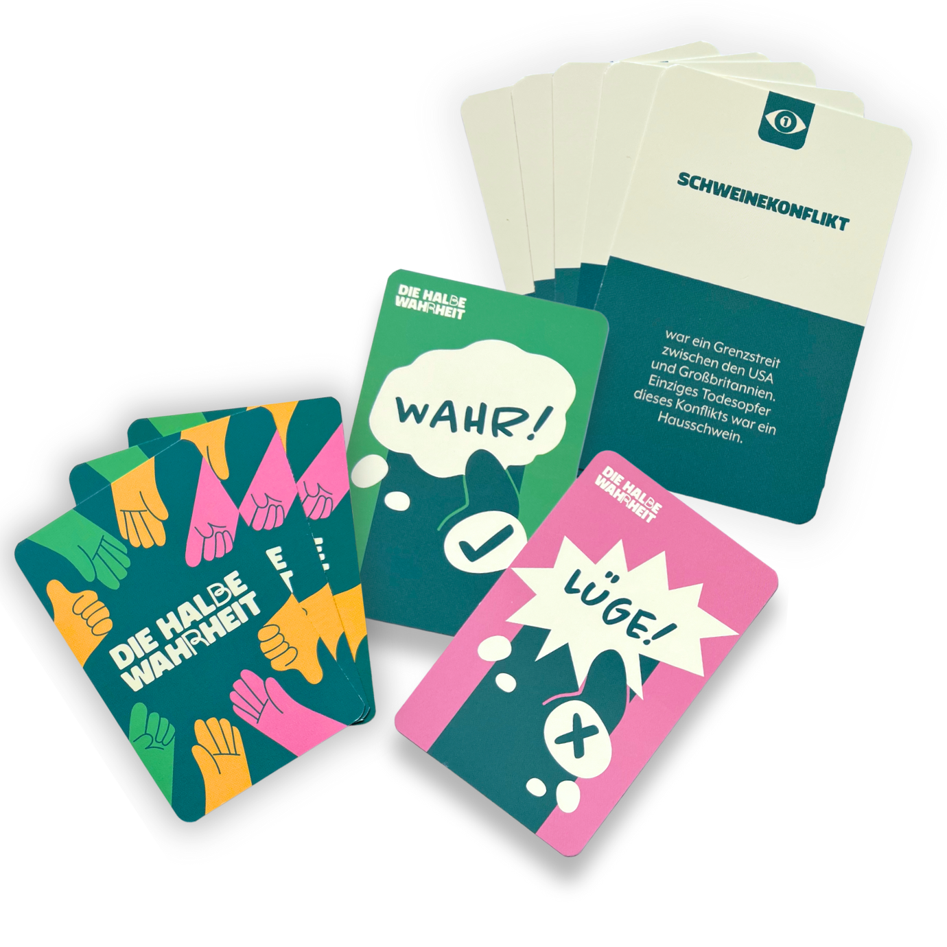 "Die halbe Wahrheit" – Das Kartenspiel von Levi Penell (2. Edition in neuem Design)